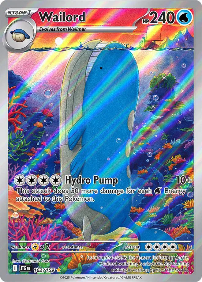Wailord Illustration Rare 162/159 Journey Together – MasterSet Co