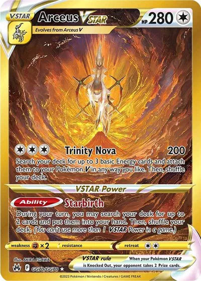 Arceus VSTAR (Secret) GG70/GG70 Crown Zenith: Galarian Gallery