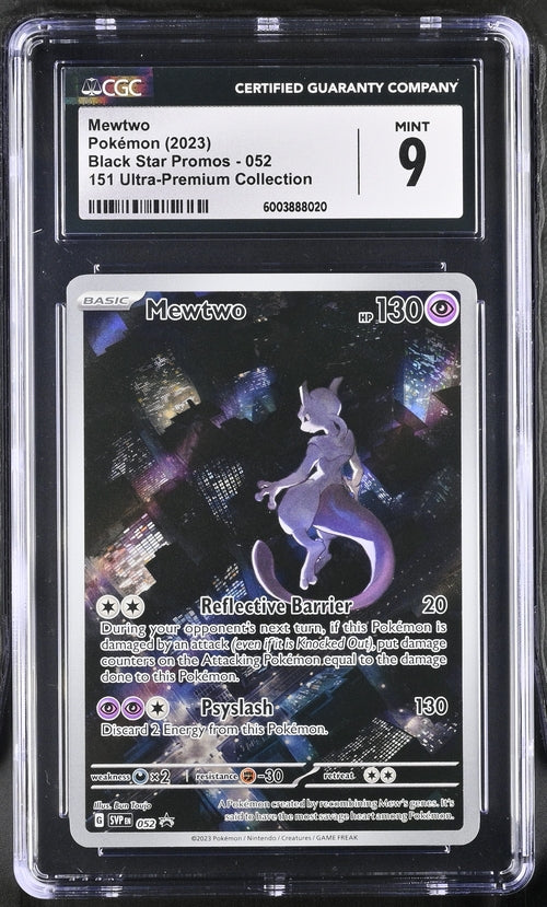 CGC 2023 Pokemon, Mewtwo Black star promo 052, SV 151 (6003888020)