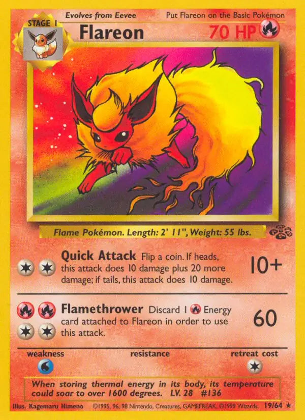 Flareon Jungle Rare 19