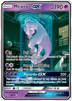 mewtwo gx 78/73 Shining Legends