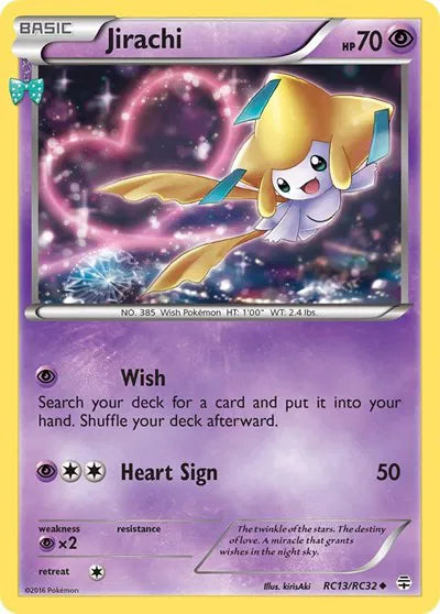 Jirachi Pokemon Uncommon RC13 Generations: Radiant Collection - Near mint (NM)