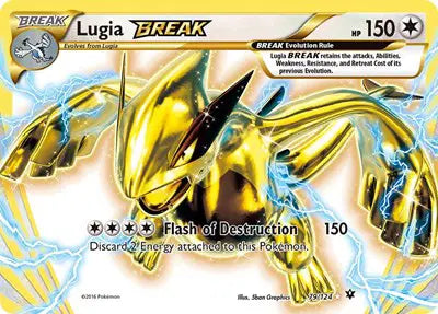 Lugia BREAK Pokemon Rare BREAK 79 XY - Fates Collide