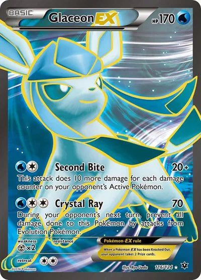 Glaceon EX (Full Art) Fates Collide Ultra Rare 116