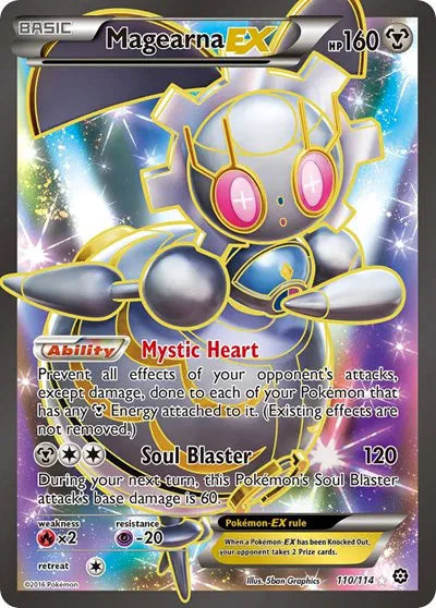 Magearna EX (Full Art) Ultra Rare 110 Steam Siege