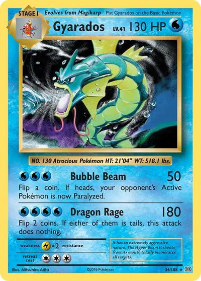 Gyarados Evolutions Holo Rare 34/108
