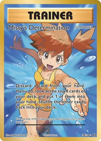 Misty's Determination (Full Art) Pokemon Ultra Rare 108 Evolutions