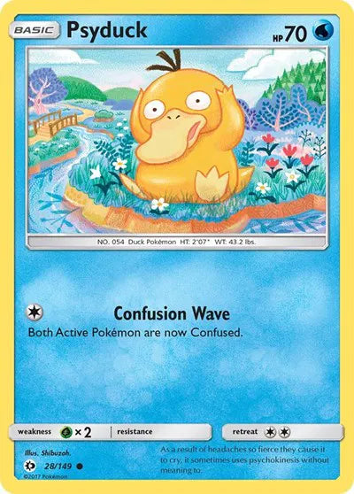 Psyduck Sun & Moon Base Set Common 28