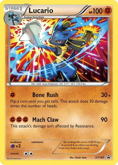 Lucario Pokemon Promo XY140 XY Promos