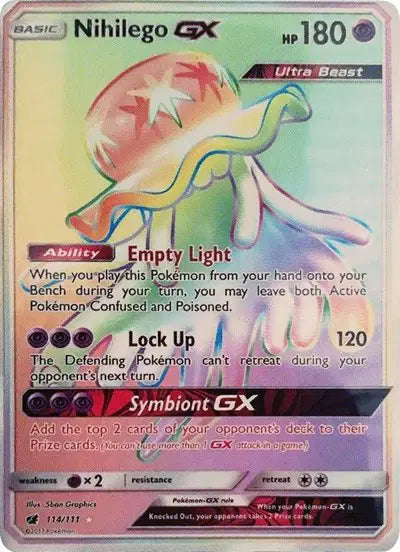 Nihilego GX Secret Rare 114/111 Crimson Invasion