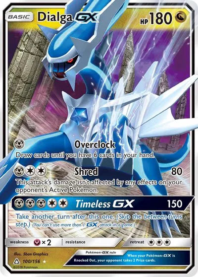Dialga GX Ultra Prism Ultra Rare 100/156