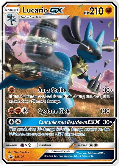 Lucario GX Sun & Moon Promo Promo SM100