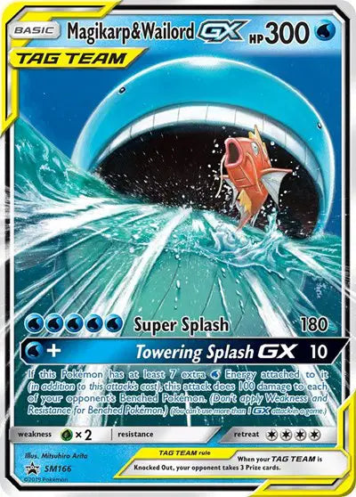 Magikarp & Wailord GX Pokemon Promo SM166 Sun & Moon Promo