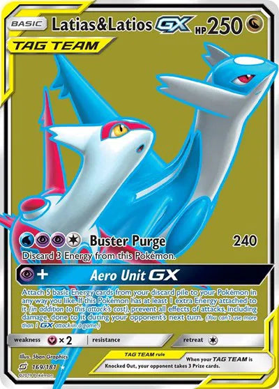 Latias & Latios GX (Full Art) Team Up Ultra Rare 169