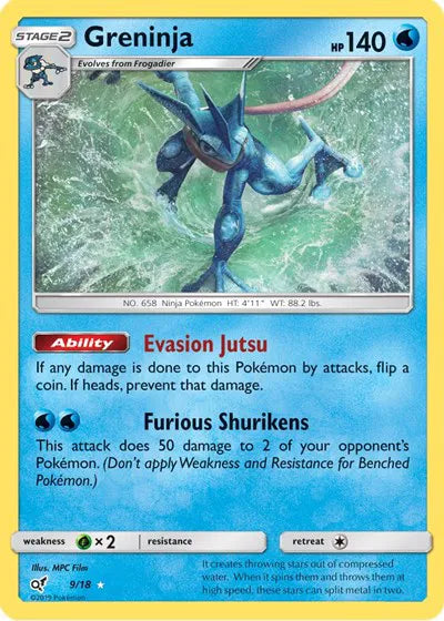 Greninja Detective Pikachu Holo Rare 9