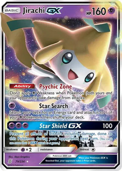Jirachi GX Ultra Rare 79/236 Unified Minds