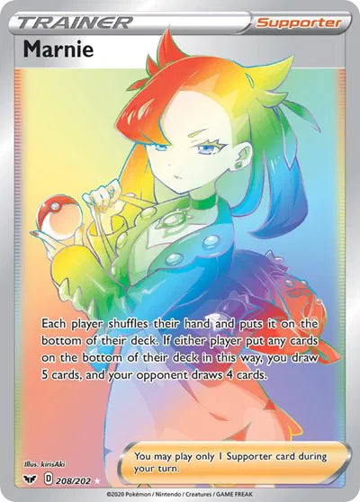 Marnie (Secret) Sword & Shield Base Set Secret Rare 208/202