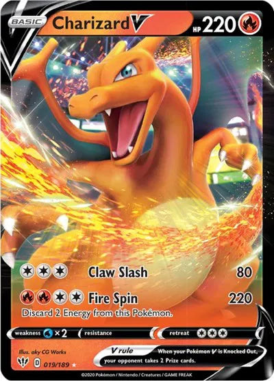 Charizard V Darkness Ablaze Ultra Rare 019/189