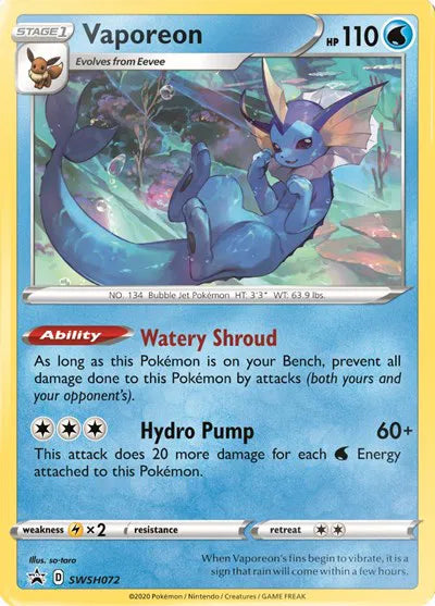 Vaporeon Sword & Shield Promo Promo SWSH072