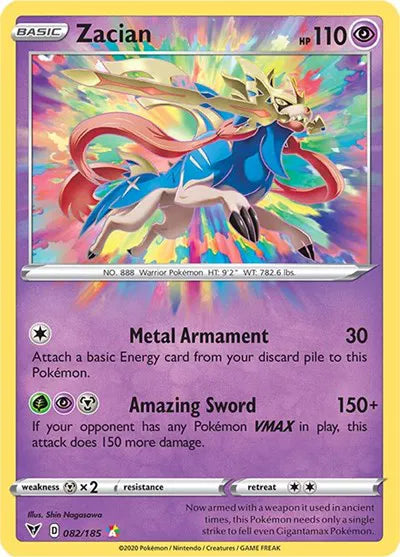 Zacian Vivid Voltage Amazing Rare 082/185