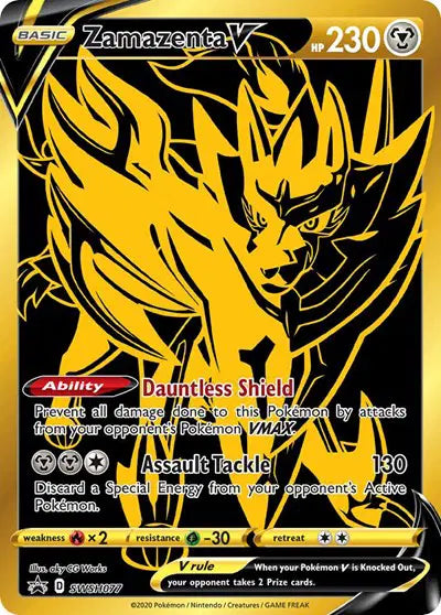Zamazenta V Pokemon Promo SWSH077 Sword & Shield Promo