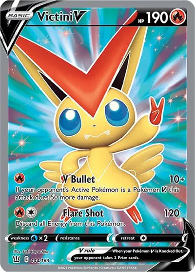 Victini V (Full Art) Battle Styles Ultra Rare 144/163