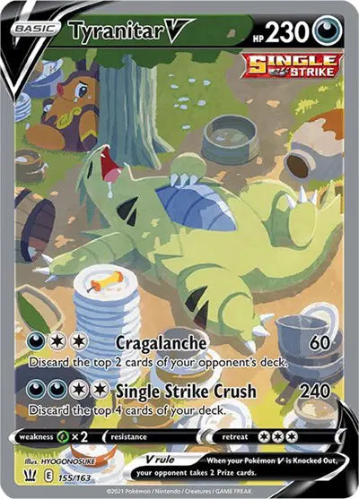 Tyranitar V (Alternate Full Art) Battle Styles Ultra Rare 155/163