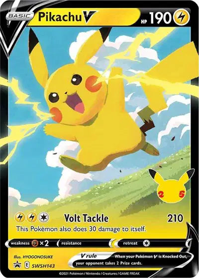 Pikachu V Pokemon Promo SWSH143 Sword & Shield Promo