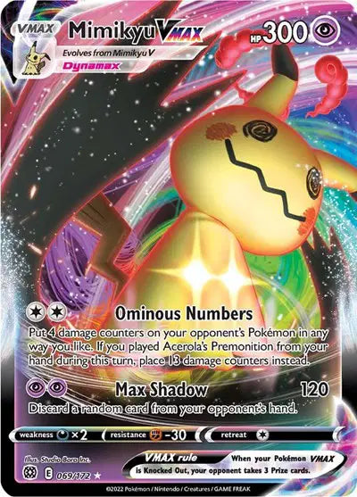 Mimikyu VMAX Ultra Rare 069/172 Brilliant Stars