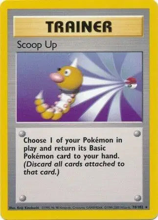 Scoop Up Pokemon Rare 78 Base Set (Unlimited)