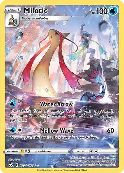 Milotic Silver Tempest Trainer Gallery Ultra Rare TG02/TG30