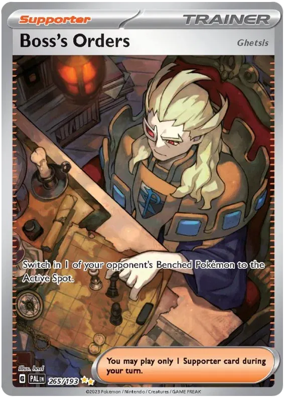 Boss's Orders Paldea Evolved Special Illustration Rare 265/193