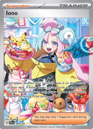 Iono Pokemon Special Illustration Rare 269/193 Paldea Evolved