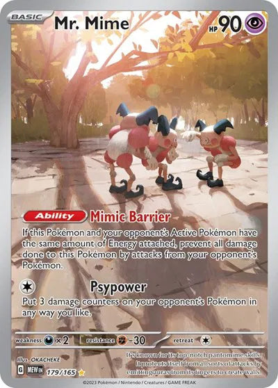 Mr. Mime Illustration Rare 179/165 SV: 151