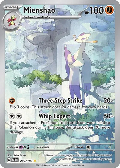 Mienshao - 200/182 Illustration Rare 200/182 Paradox Rift