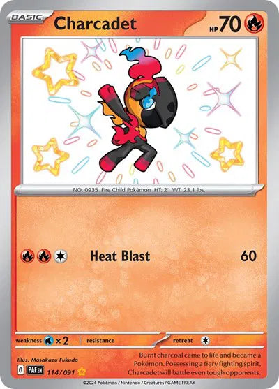 Charcadet Paldean Fates Shiny Rare 114/091