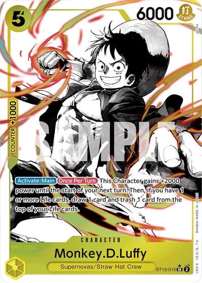 Monkey.D.Luffy (015) (Parallel) ST13-015 Ultra Deck: The Three Brothers
