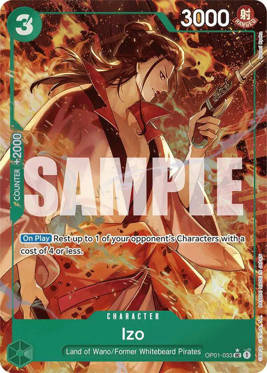 Izo (OP01-033) (Alternate Art) UC OP01-033 Premium Booster