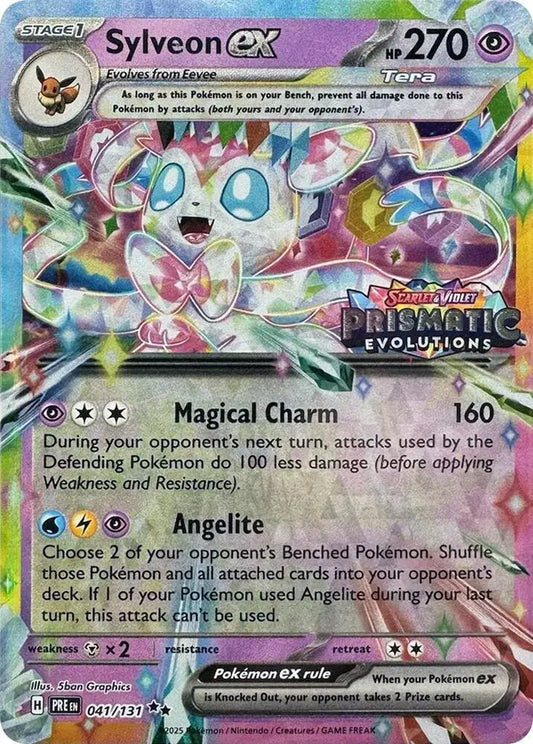 Sylveon ex - 041/131 (Prismatic Evolutions Stamp) Pokemon Promo 041/131