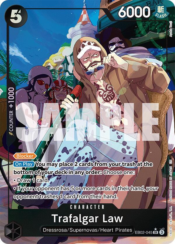 Trafalgar Law (Alternate Art) EB02-045 Extra Booster: Anime 25th