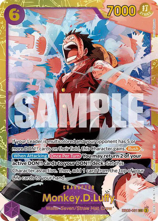 Monkey.D.Luffy (061) One Piece SEC EB02-061 Extra Booster: Anime 25th Collection
