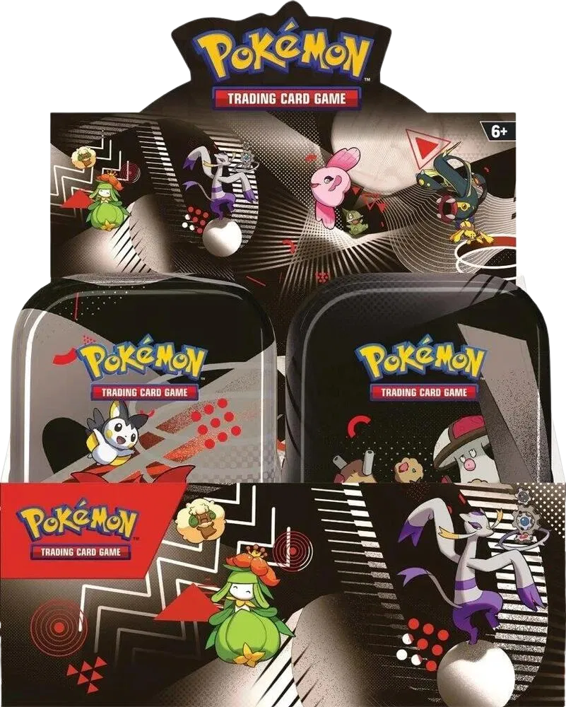 Unova Mini Tin Display Black Bolt/White Flare