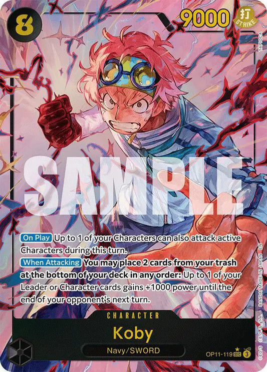 Koby (119) (Alternate Art) SEC OP11-119 A Fist of Divine Speed