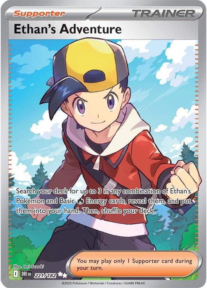 Ethan's Adventure Ultra Rare 221/182 Destined Rivals - Near mint-mint (NM-MT)