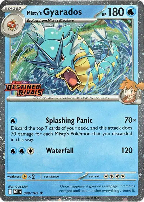 Misty's Gyarados (Prerelease)  049/182 Scarlet & Violet Promo