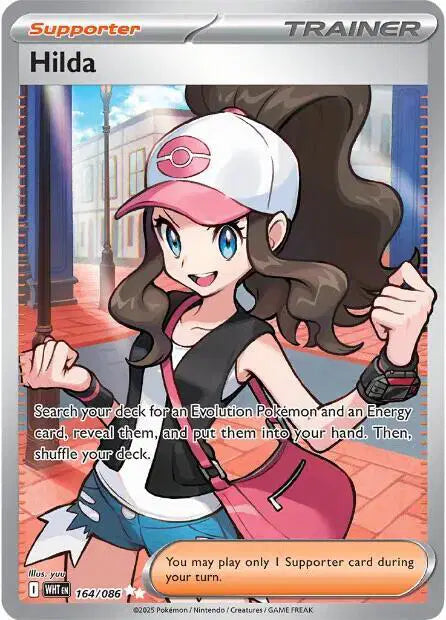 Hilda Pokemon Ultra Rare 164/086 White Flare