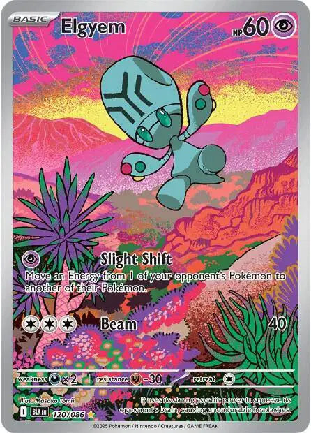 Elgyem Illustration Rare 120/086 Black Bolt