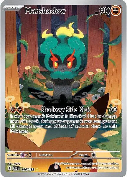 Marshadow Pokemon Shiny Rare 146/132 Mega Evolution