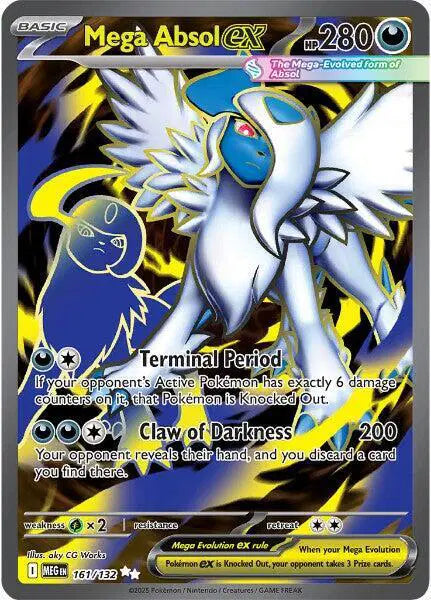 Mega Absol ex Pokemon Ultra Rare 161/132 Mega Evolution