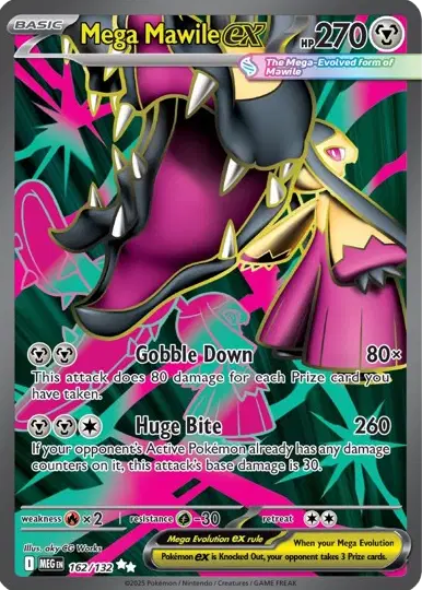 Mega Mawile ex Pokemon Ultra Rare 162/132 Mega Evolution